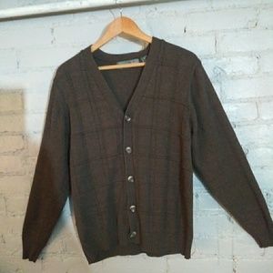 Oscar De La Renta Taupe Cardigan Sz Med
